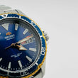 Load image into Gallery viewer, Orient F692-UACO Automatic Blue dial Day Date men's watch 40.3mm