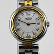 Load image into Gallery viewer, HERMES Profile 311133 Quartz Date White Dial Ladies Watch 26.3mm