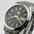 Load image into Gallery viewer, SEIKO 7S26-Q0X0 Seiko 5 Automatic Day Date Back Skeleton Round Black Dial 34.6mm