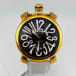 Load image into Gallery viewer, GaGa MILANO MANUALE48 N.19108 Black Men Wristwatch hand winding 48.0mm