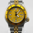 Load image into Gallery viewer, SEIKO 3E25-0A50 DIVER'S200m 3 hands Date Quartz Gold face 32.0mm