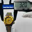 Load image into Gallery viewer, SEIKO 3E25-0A50 DIVER'S200m 3 hands Date Quartz Gold face 32.0mm