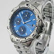 Load image into Gallery viewer, SEIKO 7T32-6E40 Quartz chronograph blue dial men's watch 36.8mm