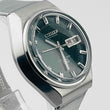 Load image into Gallery viewer, CITIZEN COSMOTRON 4-791061K Electromagnetic Temp Day Date Green Dial 33.1mm
