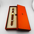 Load image into Gallery viewer, HERMES H Watch HH1.201 Quartz Leather Strap White Dial Women's Watches 21.0mm