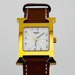 Load image into Gallery viewer, HERMES H Watch HH1.201 Quartz Leather Strap White Dial Women's Watches 21.0mm