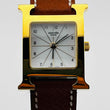 Load image into Gallery viewer, HERMES H Watch HH1.201 Quartz Leather Strap White Dial Women's Watches 21.0mm