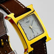 Load image into Gallery viewer, HERMES H Watch HH1.201 Quartz Leather Strap White Dial Women's Watches 21.0mm