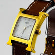 Load image into Gallery viewer, HERMES H Watch HH1.201 Quartz Leather Strap White Dial Women's Watches 21.0mm