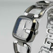 Load image into Gallery viewer, GUCCI 125.5 YA125507 Quartz Silver Brown Dial Analog Women's Watch 23.7mm