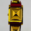 Load image into Gallery viewer, HERMES Medor ME1 201 quartz 〇Y Belt Studs Watch Red Belt 22.9mm
