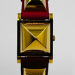 Load image into Gallery viewer, HERMES Medor ME1 201 quartz 〇Y Belt Studs Watch Red Belt 22.9mm