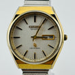 Load image into Gallery viewer, CITIZEN CRYSTRON 4-730445TA Quartz Windshield damaged day date of the week 35.6