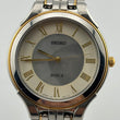 Load image into Gallery viewer, SEIKO DOLCE V181-0AC0 Solar White shell dial Men's Watches Silver Gold 33.5mm