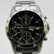Load image into Gallery viewer, SEIKO 7T92-0DW0 Chronograph Black Dial Date Analog Quartz Men's Wristwatch 37.5mm