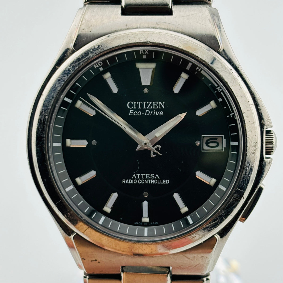 CITIZEN Eco Drive ATTESA GN-4W-S Solar Belt broken Men's Watches 39.5mm