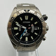 Load image into Gallery viewer, Citizen Promaster Black H112-T016651 Air Diver 200M Solar Super Titanium 42.8mm Excellent condition