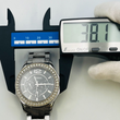 Load image into Gallery viewer, Fossil Riley Chrome Ceramic women's watch CE1067 Day and date Quartz 38.1mm 13cm