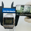 Load image into Gallery viewer, Casio data bank 150 DB-1500 digital quartz square dial stainless band 36.0mm