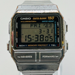 Load image into Gallery viewer, Casio data bank 150 DB-1500 digital quartz square dial stainless band 36.0mm