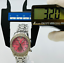 Load image into Gallery viewer, ALPREDO VERSACE V415H chronograph date pink shell quartz women's with stone 32.0