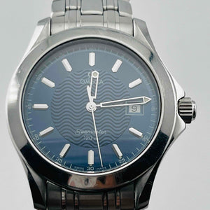 OMEGA Seamaster Quartz 120M The dial color is navy blue. 35.6mm