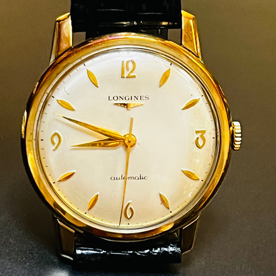 LONGINES Automatic Bezel is faded The dial is champagne beige 36.3mm