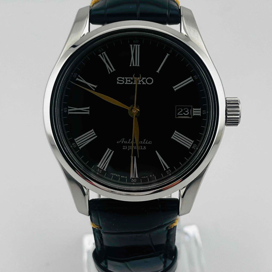 SEIKO Presage 6R15-03E0 SARX029 Automatic Black Lacquer Dial Date Men's Watch 39.9