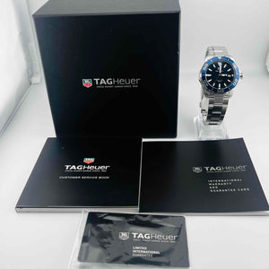 Tag Heuer WAY111C Aquaracer Date Quartz Navy Dial Men's Watch 40.7mm