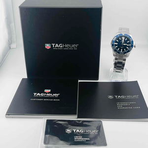 Tag Heuer WAY111C Aquaracer Date Quartz Navy Dial Men's Watch 40.7mm