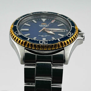 Orient F692-UACO Automatic Blue dial Day Date men's watch 40.3mm