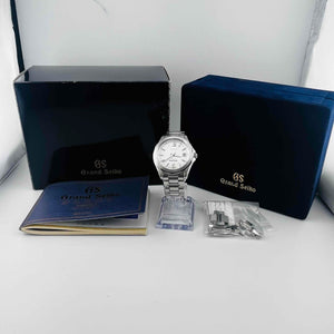 GRAND SEIKO SBGX033 9F62-0A60 Quartz Date White Dial Men's Watch 37.5mm