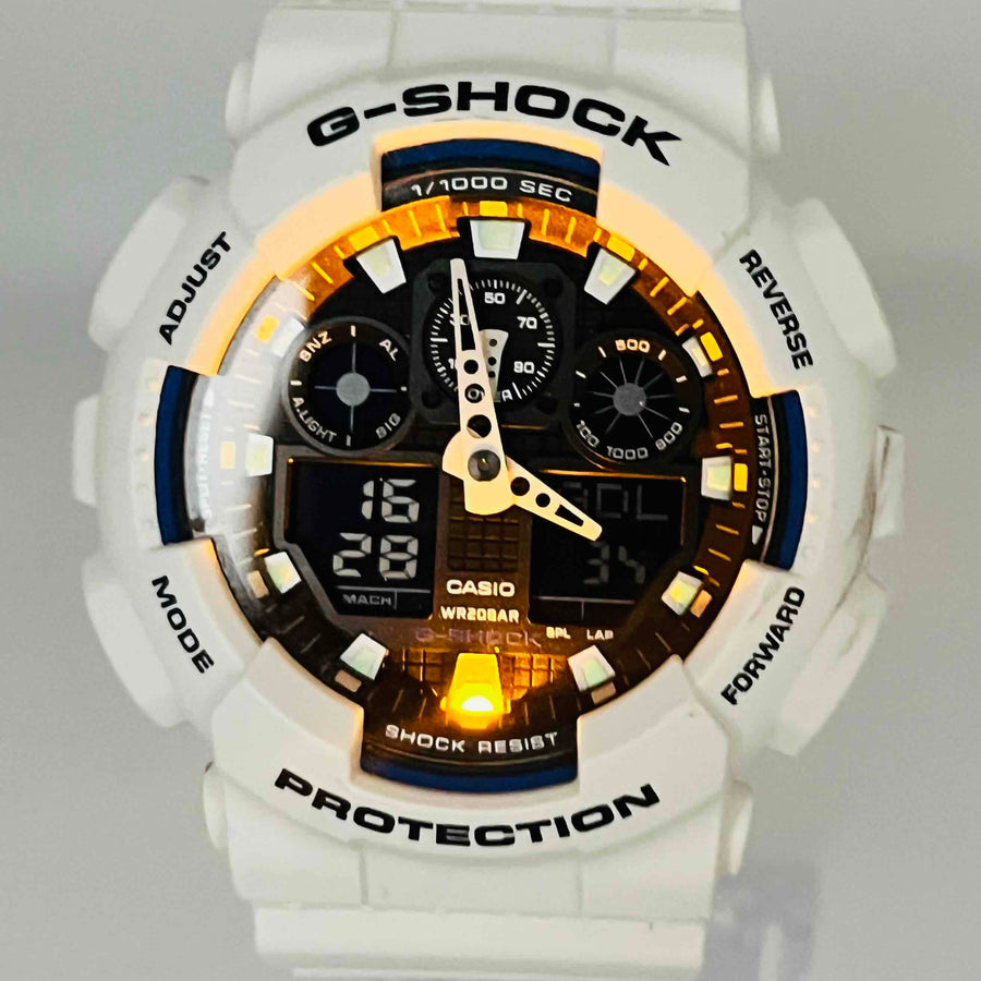 CASIO G-SHOCK GA-100B quartz waterproof men's watch 50.7mm