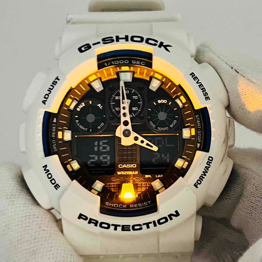 CASIO G-SHOCK GA-100B quartz waterproof men's watch 50.7mm