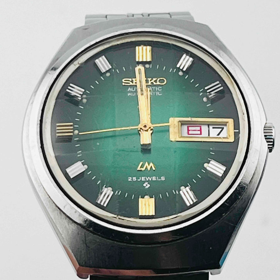 SEIKO Roadmatic 5606-7300 Automatic winding Green dial Cut glass 33.6mm