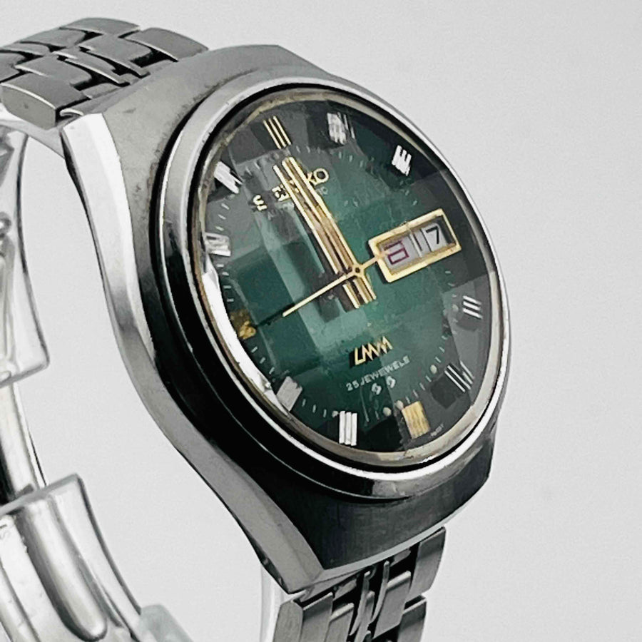 SEIKO Roadmatic 5606-7300 Automatic winding Green dial Cut glass 33.6mm