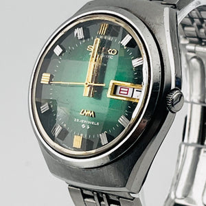 SEIKO Roadmatic 5606-7300 Automatic winding Green dial Cut glass 33.6mm