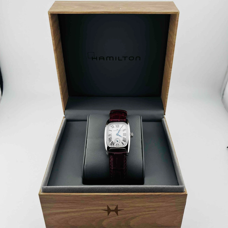 Hamilton American Classic Boulton Small Second H133210 Quartz with reddish brown strap