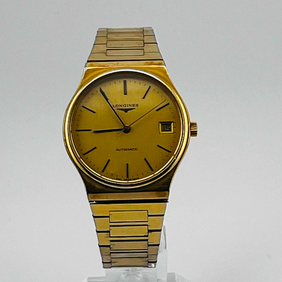 LONGINES Automatic men's watch 2 golden date 32.5mm