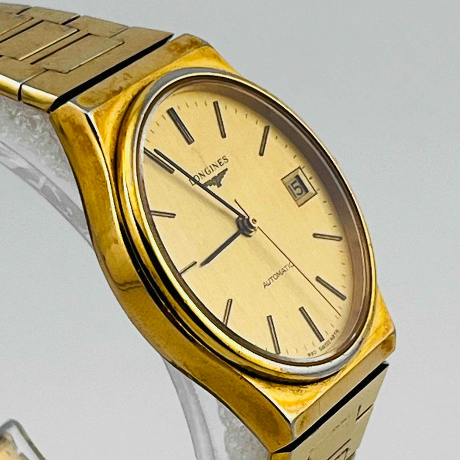 LONGINES Automatic men's watch 2 golden date 32.5mm