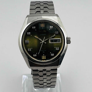 King Seiko Special Banack 5256-6000 5-sided cut Green dial Automatic 32.4mm