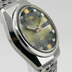 King Seiko Special Banack 5256-6000 5-sided cut Green dial Automatic 32.4mm