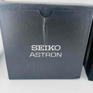 SEIKO Astron 8X53-0BB002 SBXB167 GPS Solar analog black rubber navy dial, 45.3mm