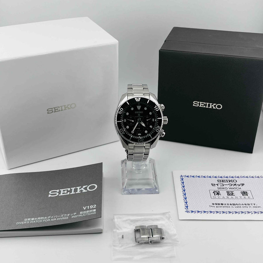 SEIKO Prospex V192-0AD0 SBDL061 Diver Scuba Solar Quartz Men's Watch 41.3mm