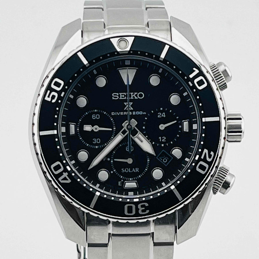 SEIKO Prospex V192-0AD0 SBDL061 Diver Scuba Solar Quartz Men's Watch 41.3mm