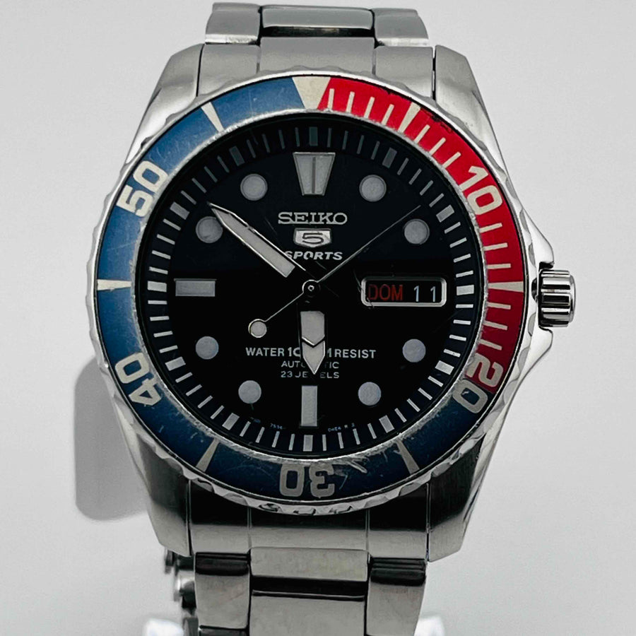 Seiko 5 sports pepsi sale