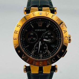 VERSACE VERQ00420 Quartz dial and strap both green replacement bezel available 41.4