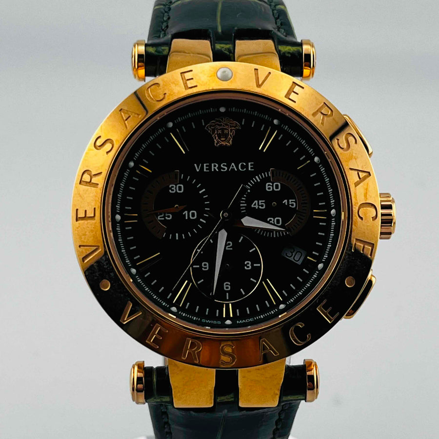 VERSACE VERQ00420 Quartz dial and strap both green replacement bezel available 41.4