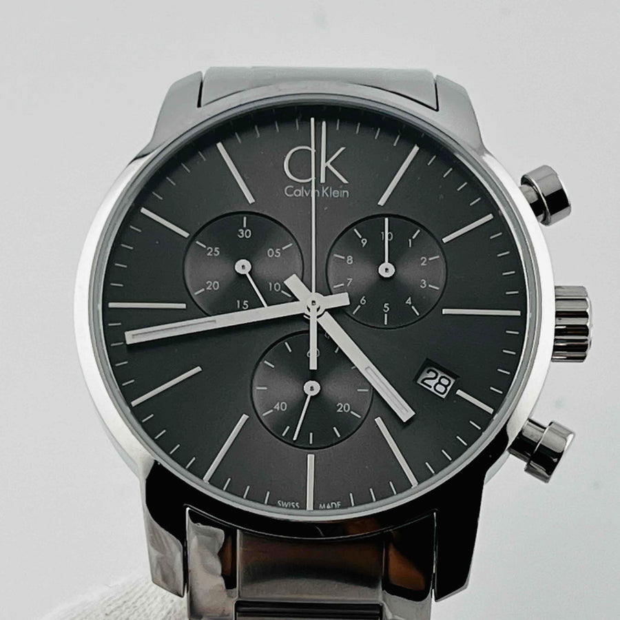 Calvin Klein K2G 271 Quartz grey black dial Chronograph 43.0mm