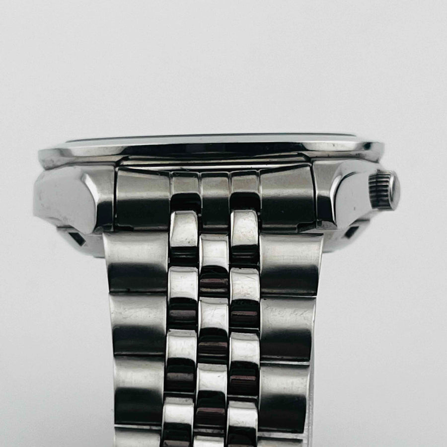 SEIKO 7S26-Q0X0 Seiko 5 Automatic Day Date Back Skeleton Round Black Dial 34.6mm